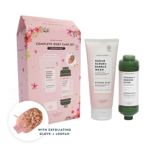 Complete Body Care Set. Filter + Sugar Scrub + Loo